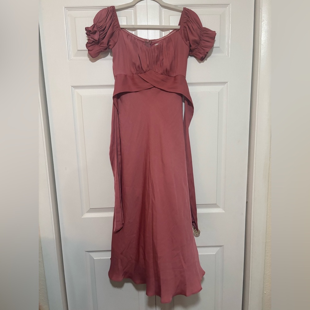 Elegant Rose Mauve Women's Dress